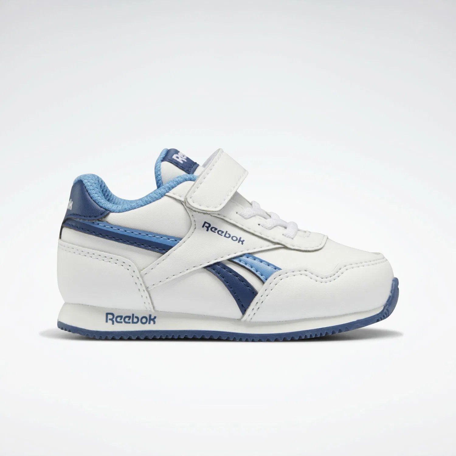 Детские кроссовки с контрастными полосами Royal Classic Jogger 3 Reebok, Weiß Blau