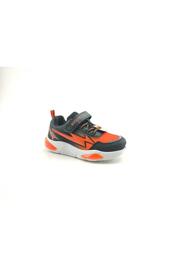 Детские кроссовки для мальчиков со светодиодами Cyrus 3022 Buckhead, Black / Orange — фото 2