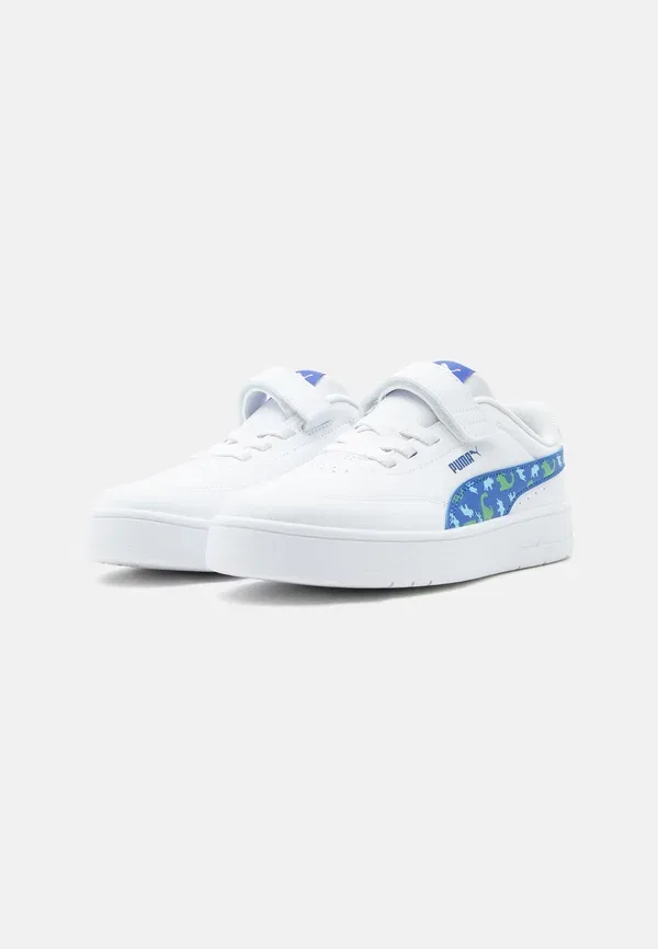 Кроссовки из экокожи Court Classic Clean Dino Unisex Puma, белый — фото 2