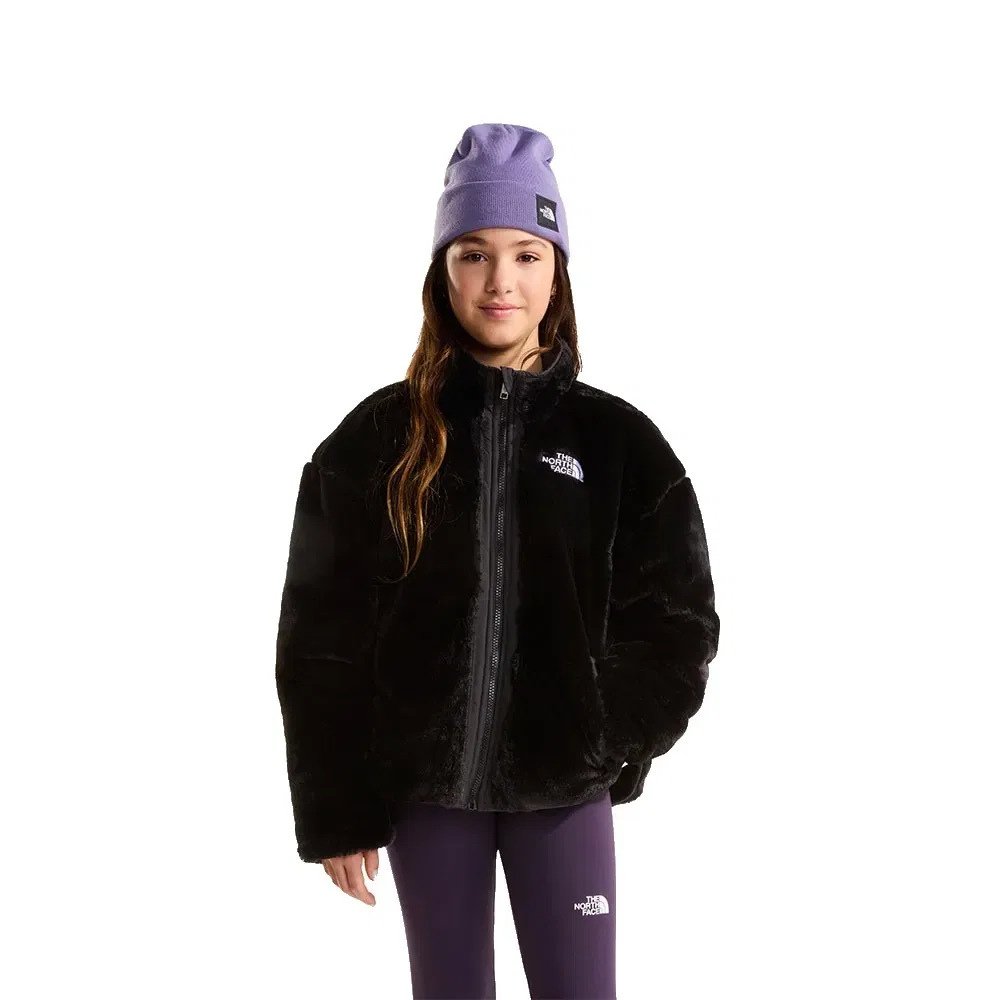 Детская куртка для девочек с утеплителем Reversible Shasta The north face, Black — фото 3