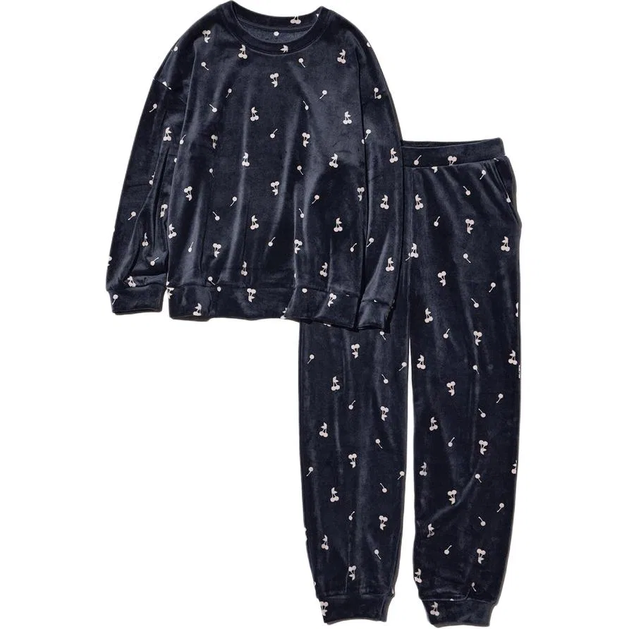 Женский костюм с круглым вырезом UNIQLO, Navy Blue