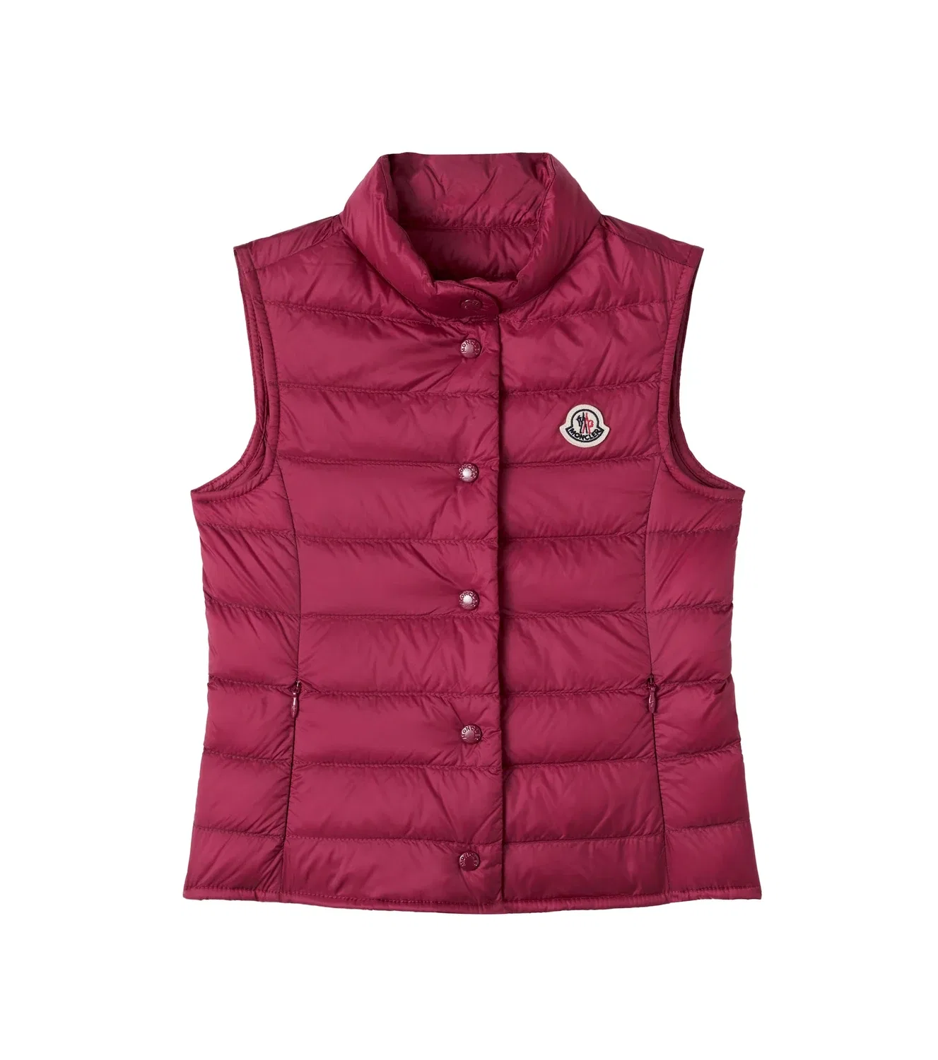 Пуховый жилет Liane Moncler Enfant, бордовый