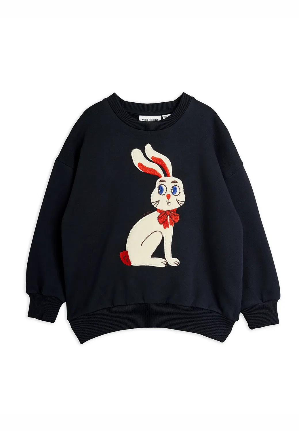 Толстовка унисекс с изображением кролика Mini Rodini, Black