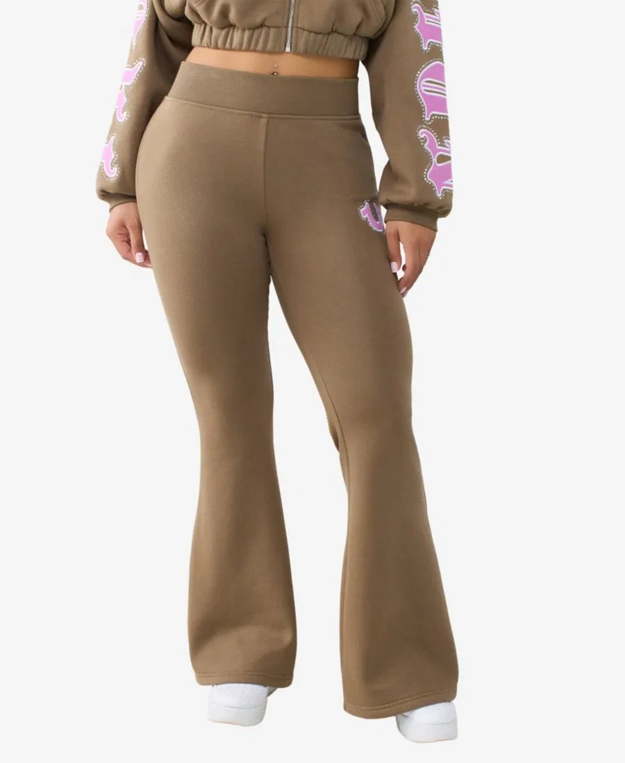 Брюки клеш с кристаллами True Religion, Shitake