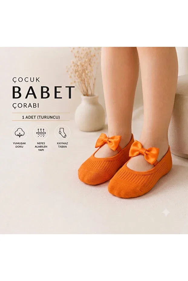 Детские носки для девочек с принтом Babette Socks Damlakidsmoda, Orange