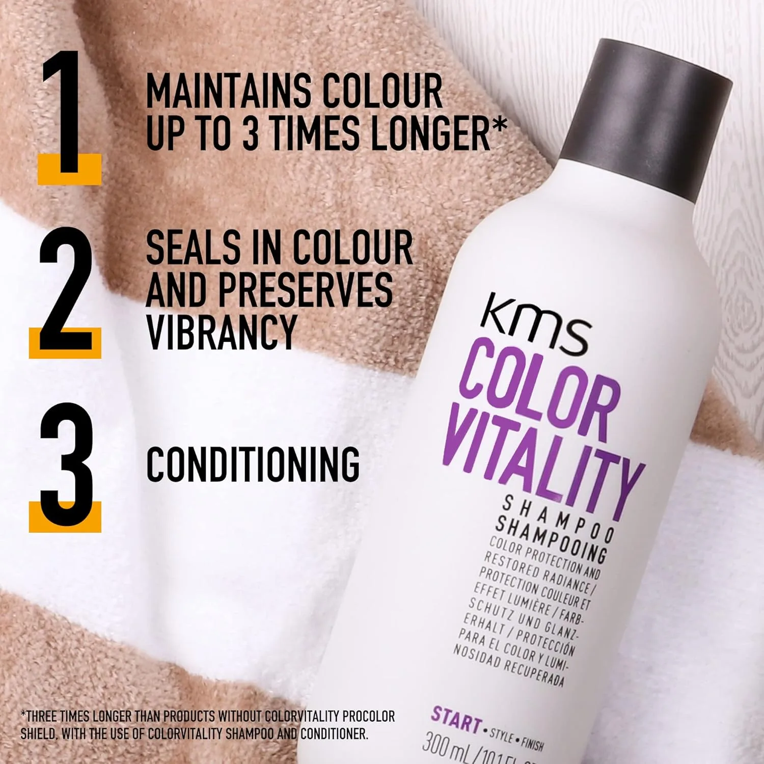 Шампунь и кондиционер KMS COLORVITALITY для создания яркого цветного макияжа. — фото 2