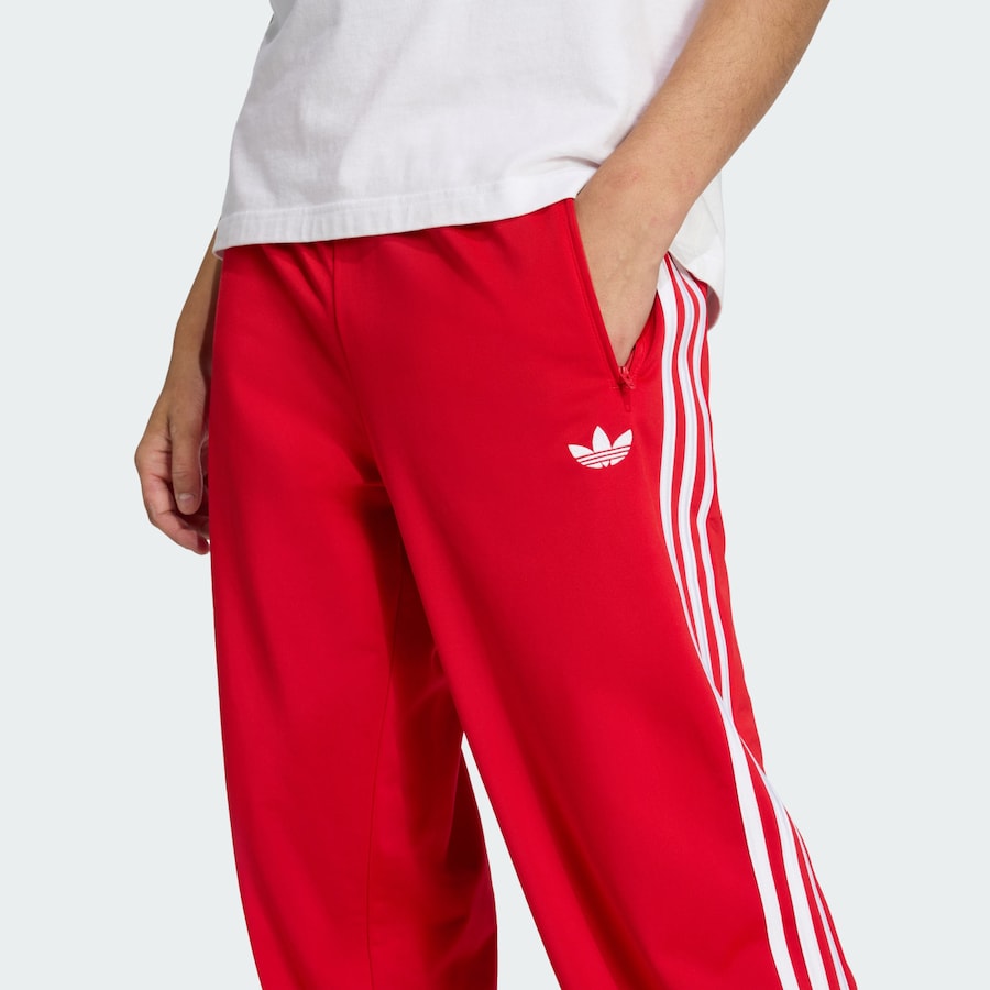 Брюки свободного кроя ADIDAS ORIGINALS Firebird, красный — фото 4