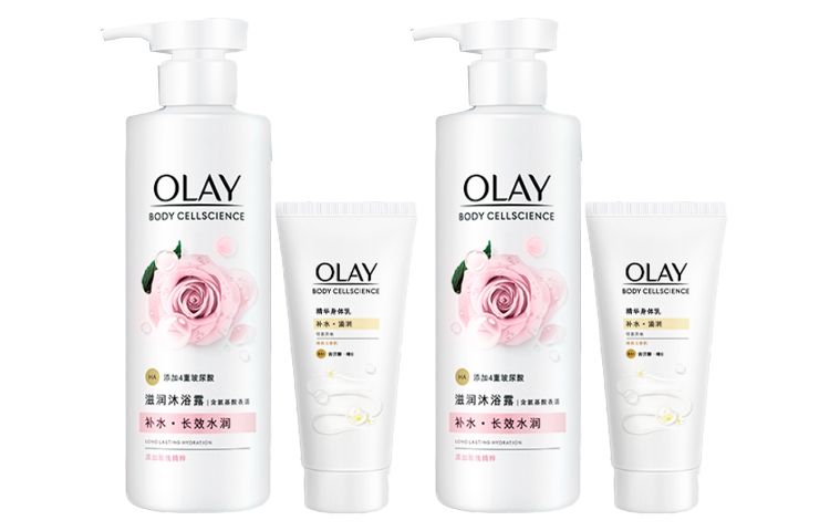 

Набор гелей для душа и лосьона для тела с ароматом розы гель для душа 530г*2 + лосьон для тела 70г*2 Olay