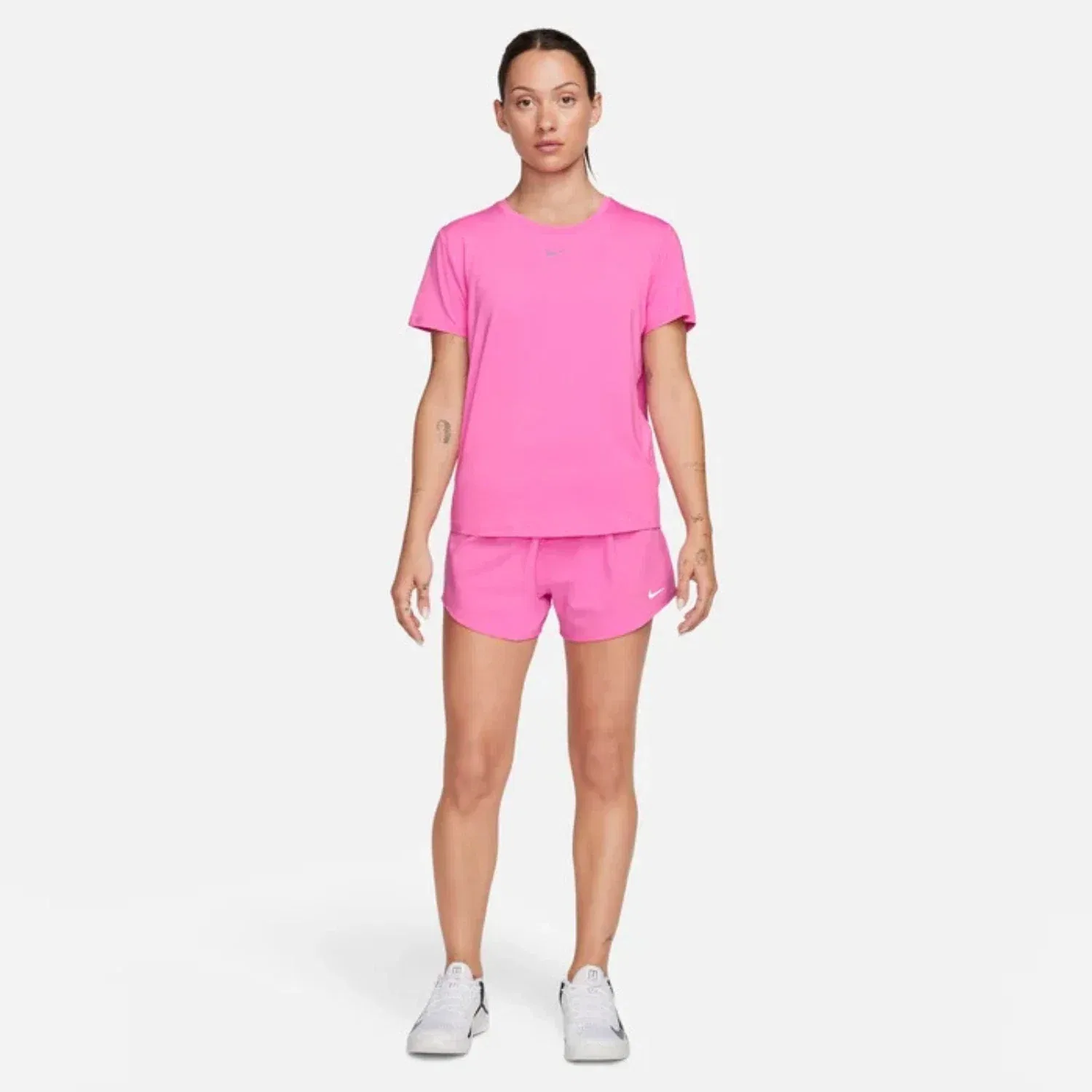 Женская футболка с коротким рукавом One Classic Top Nike, розовый — фото 4