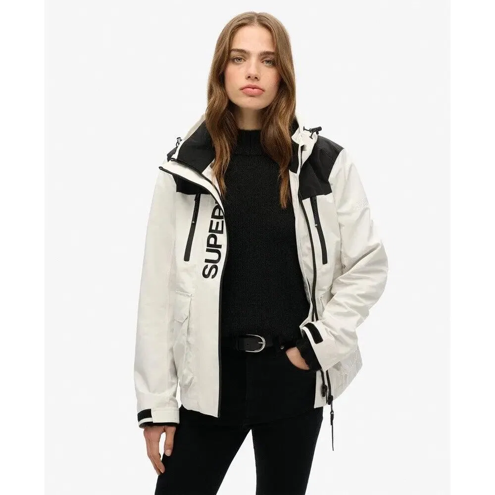 Женская ветровка Superdry Ultimate, Weiss Baumwollweiss Schwarz — фото 3
