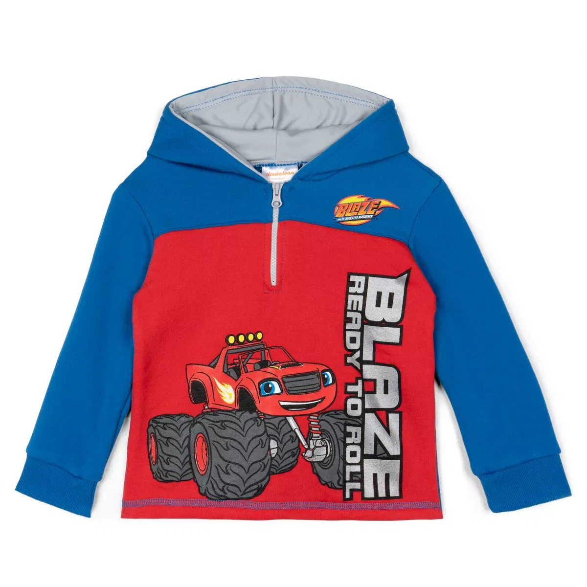 Детское худи на молнии с принтом Blaze and the Monster Machines Nickelodeon, Red