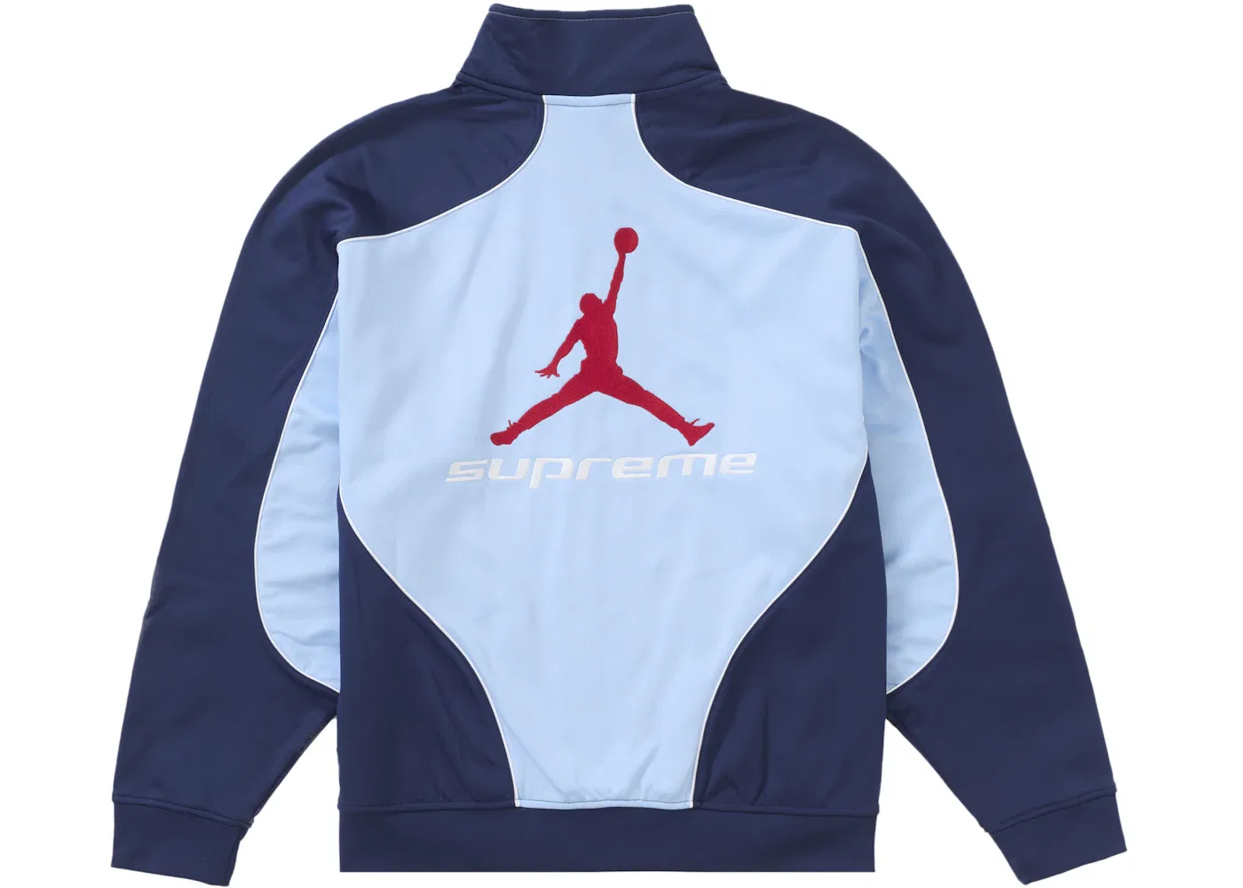 Мужская куртка из трикотажа с молнией Supreme Jordan, Light Blue — фото 2