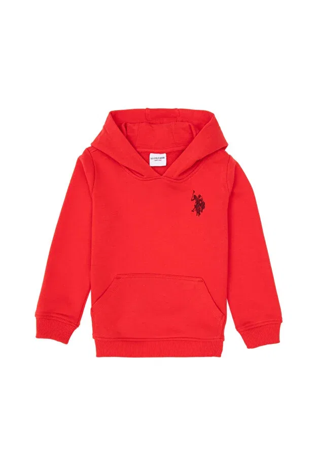 Детское худи для мальчиков с длинным рукавом U.S. Polo Assn., Red — фото 3