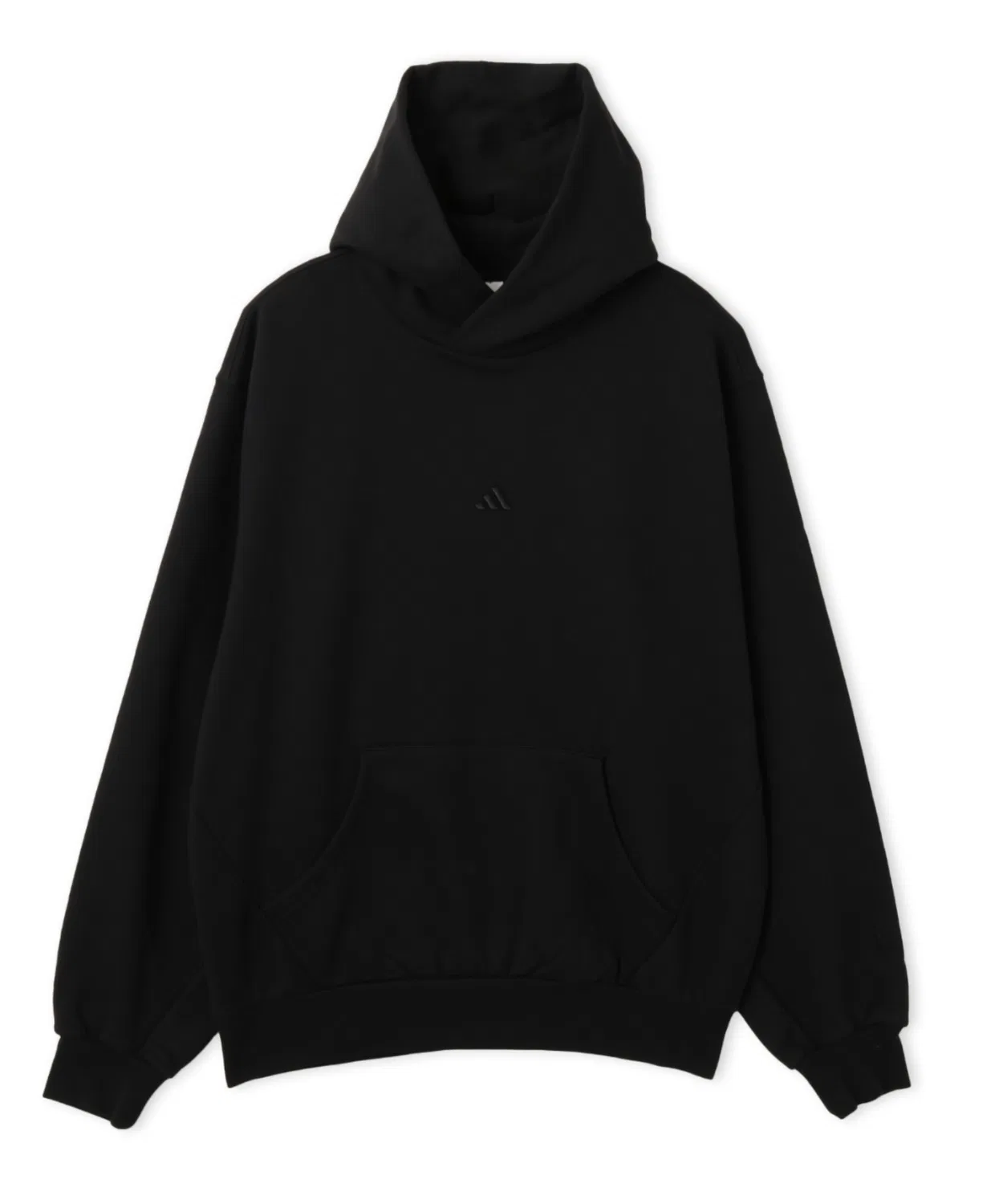 Мужское худи из флиса с длинным рукавомAdidas Basketball Fleece Hoodie, Black — фото 4