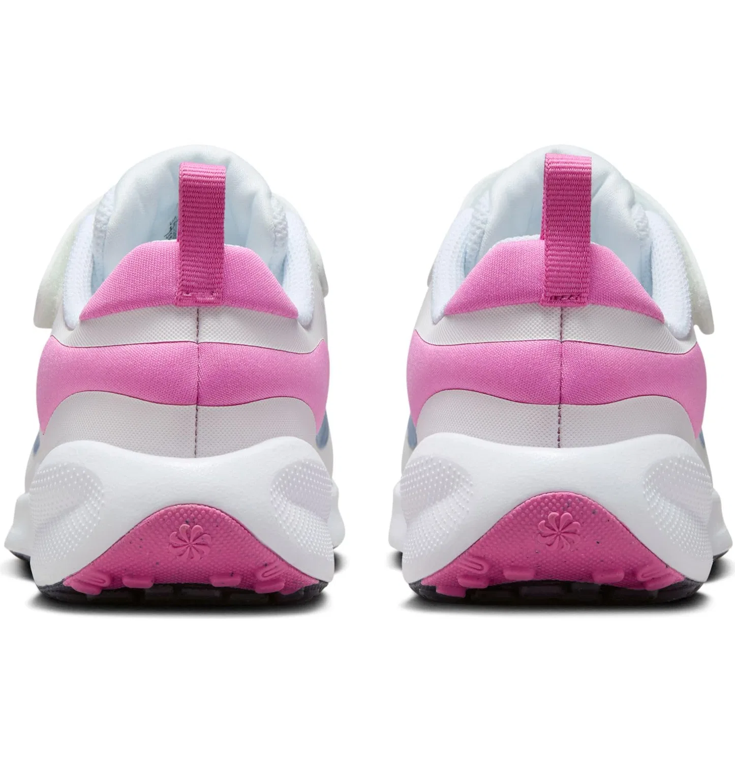 Детские кроссовки для девочек с уникальным дизайном Revolution 7 NIKE, White Midnight Navy Playful Pink — фото 3