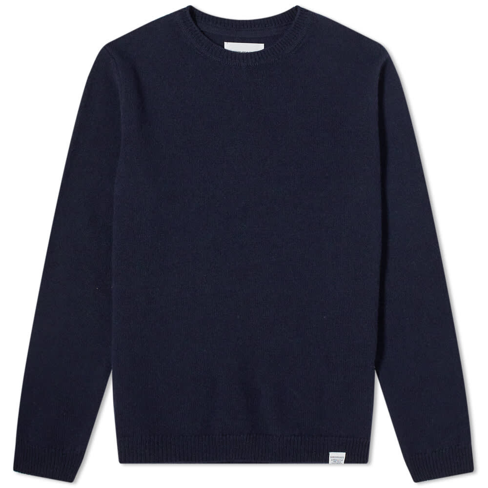

Джемпер Norse Projects Sigfred Lambswool Crew Knit, темно-синий