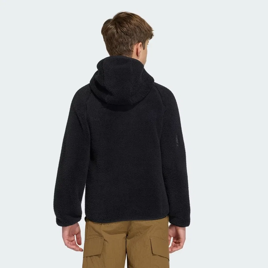 Детский свитшот с капюшоном Terrex Xploric Full Zip adidas, Черный — фото 4