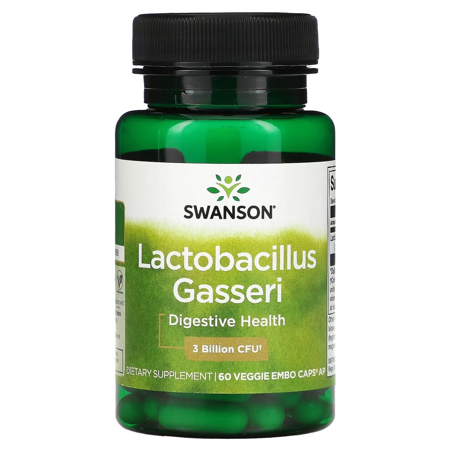 

Swanson Lactobacillus Gasseri 3 млрд КОЕ, 60 растительных капсул