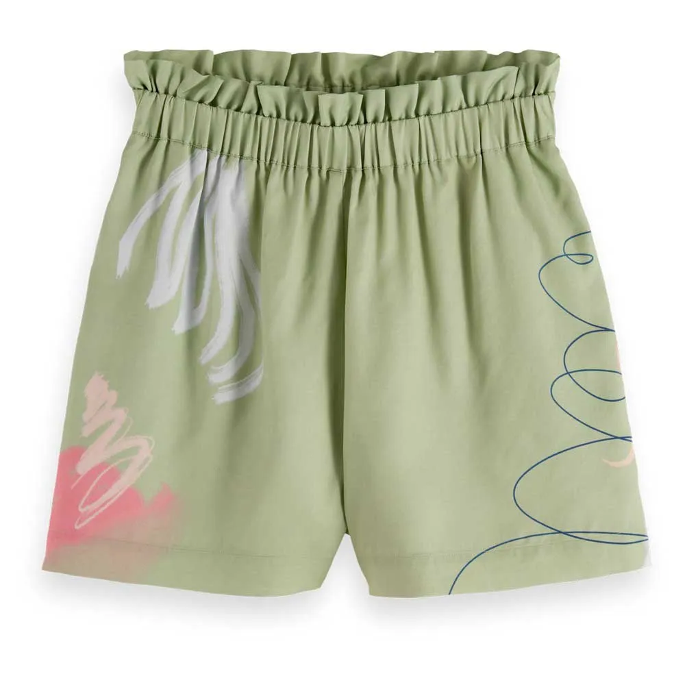 

Брюки с высокой талией Scotch & Soda Placed, зеленый