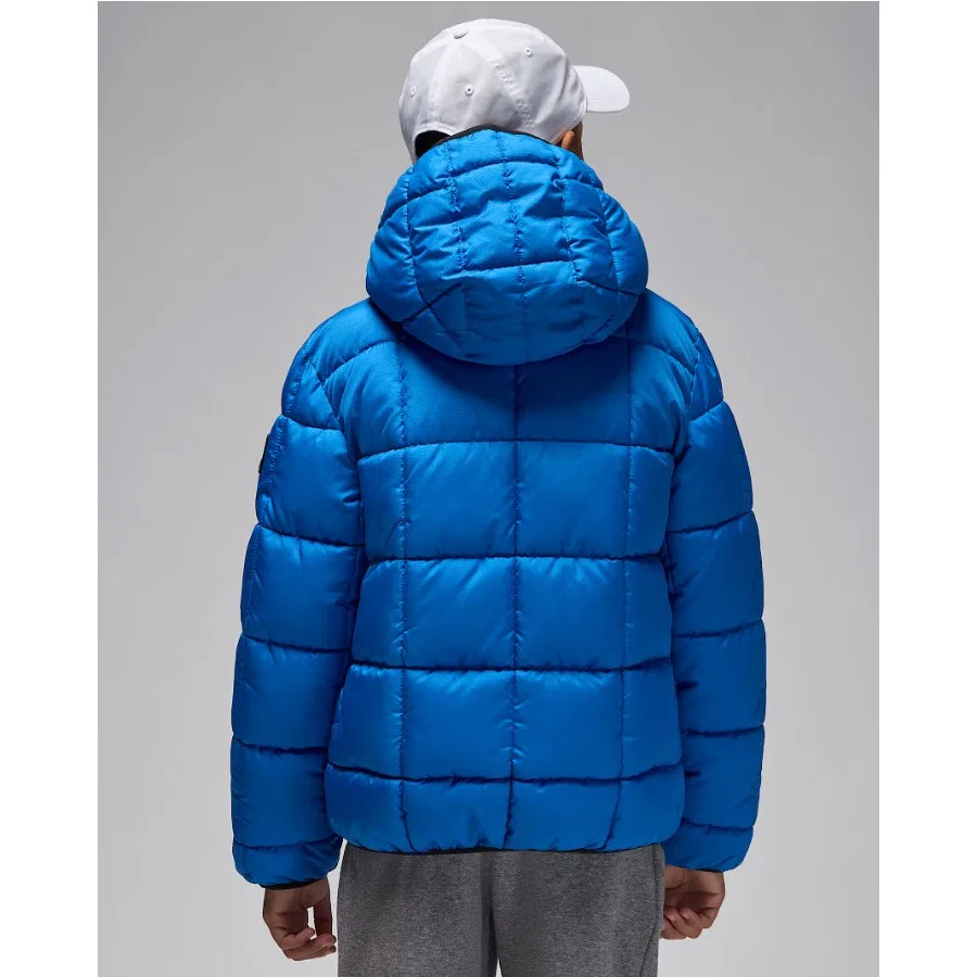 Детский пуховик с капюшоном Jordan JDN Essential MDWT Puffer Nike, Синий — фото 2
