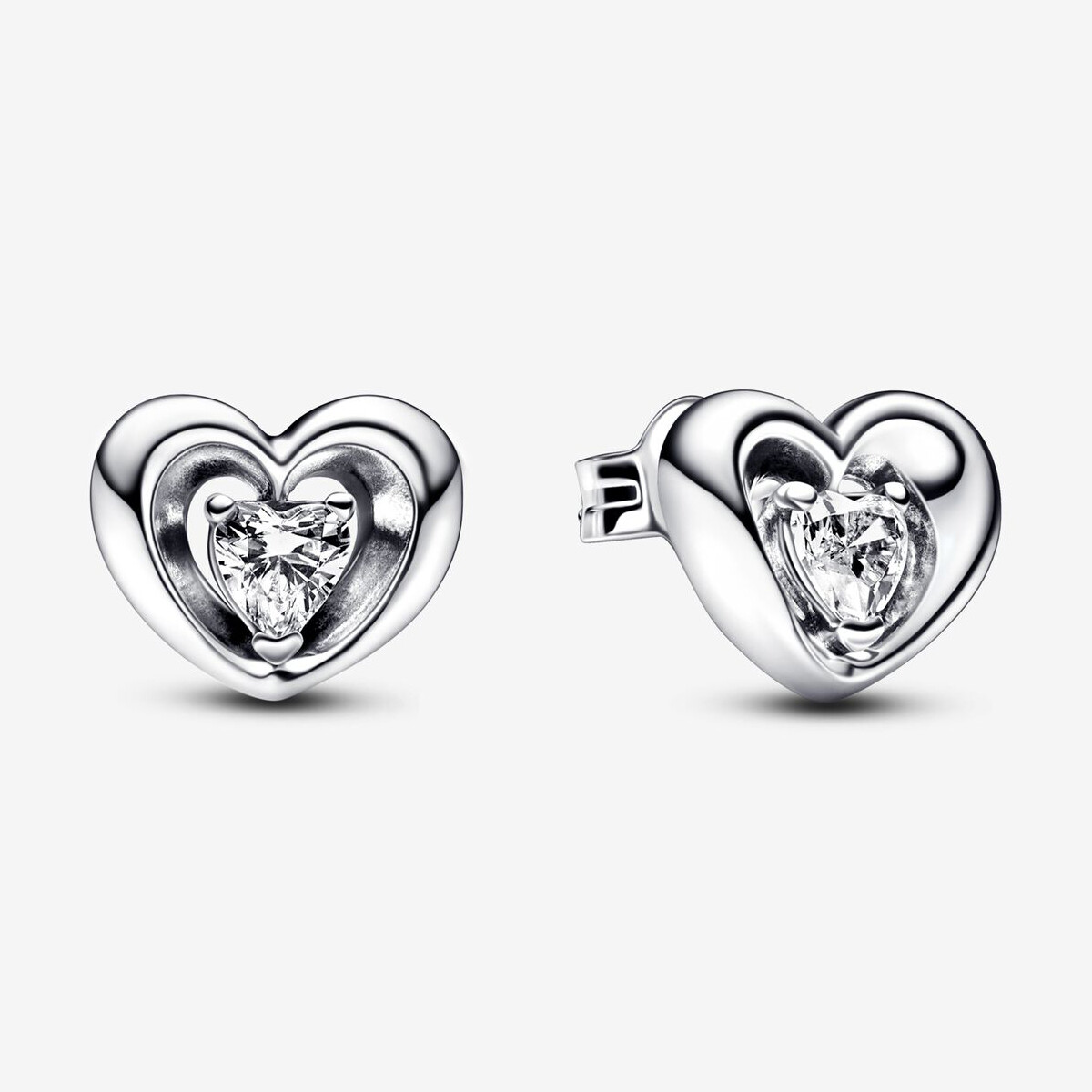 

Серьги Pandora Radiant Heart & Floating Stone, серебро