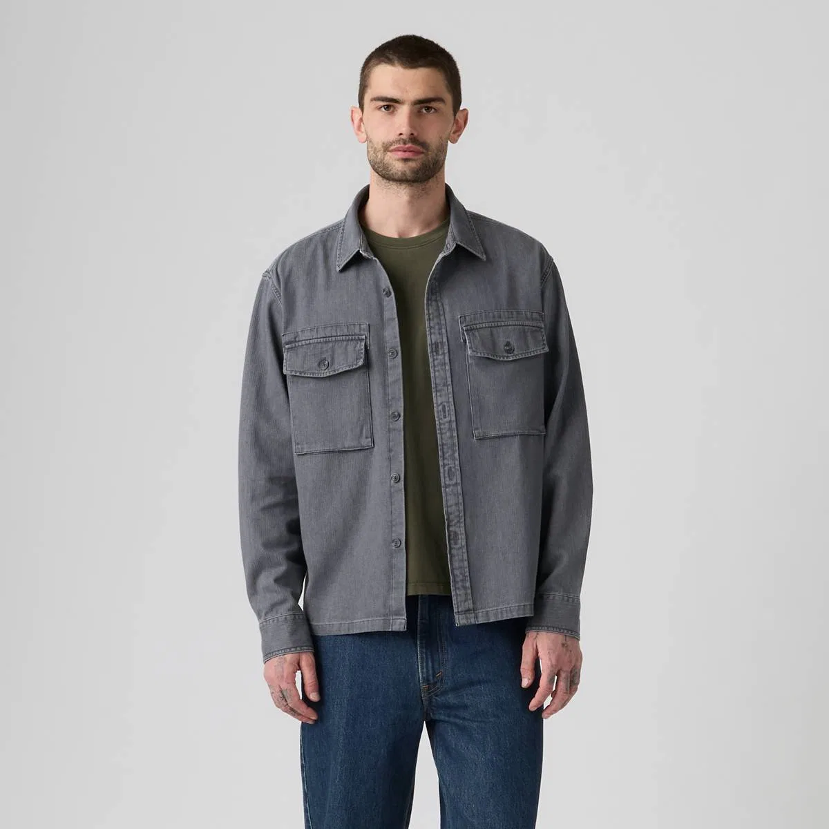 Свободная рубашка Уоллера Levi's, Waller Phantom Wash - Black — фото 3