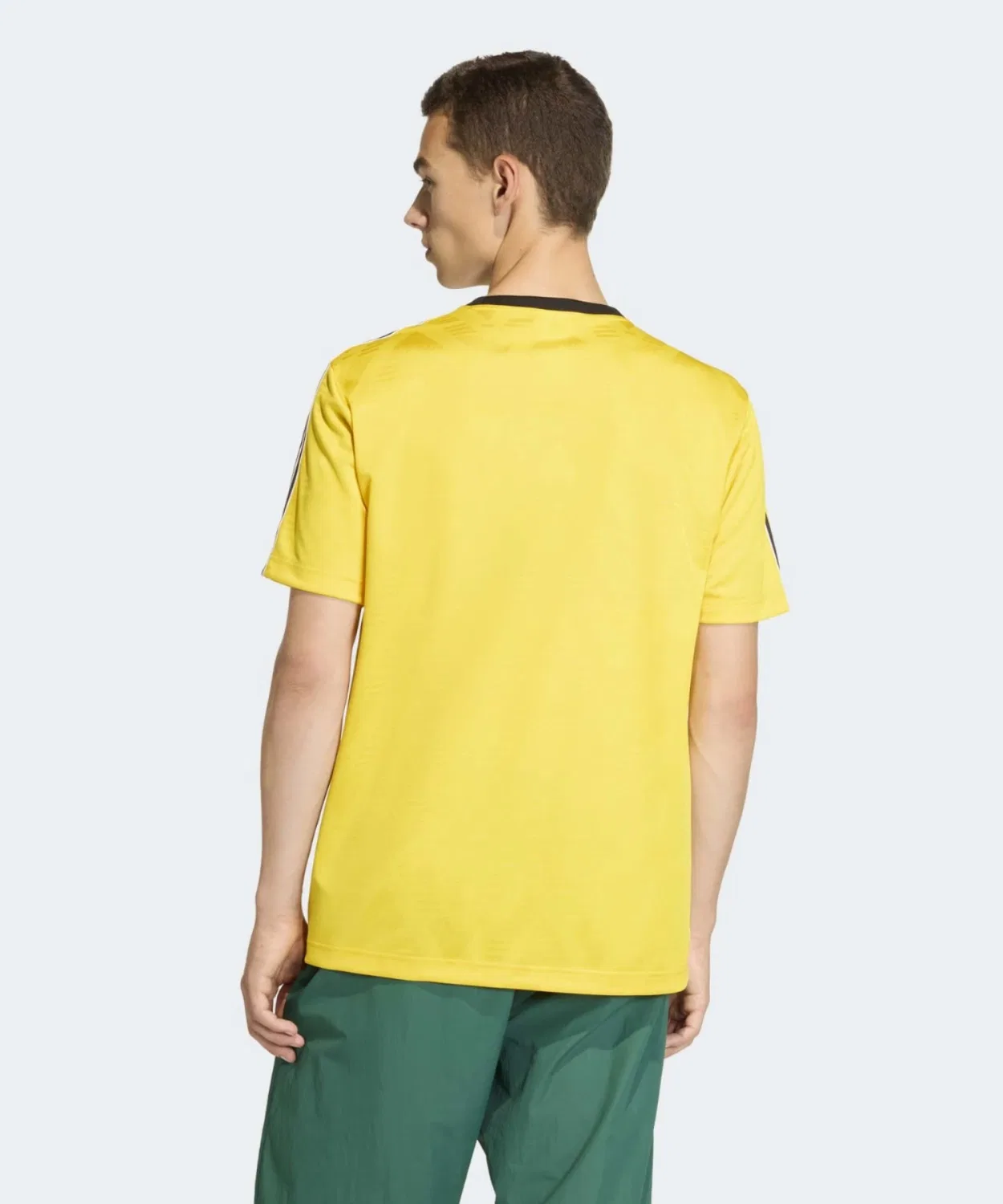Мужская футболка с коротким рукавом из полиэстера Blurred Banana Jacquard Jersey Adidas, Yellow — фото 2
