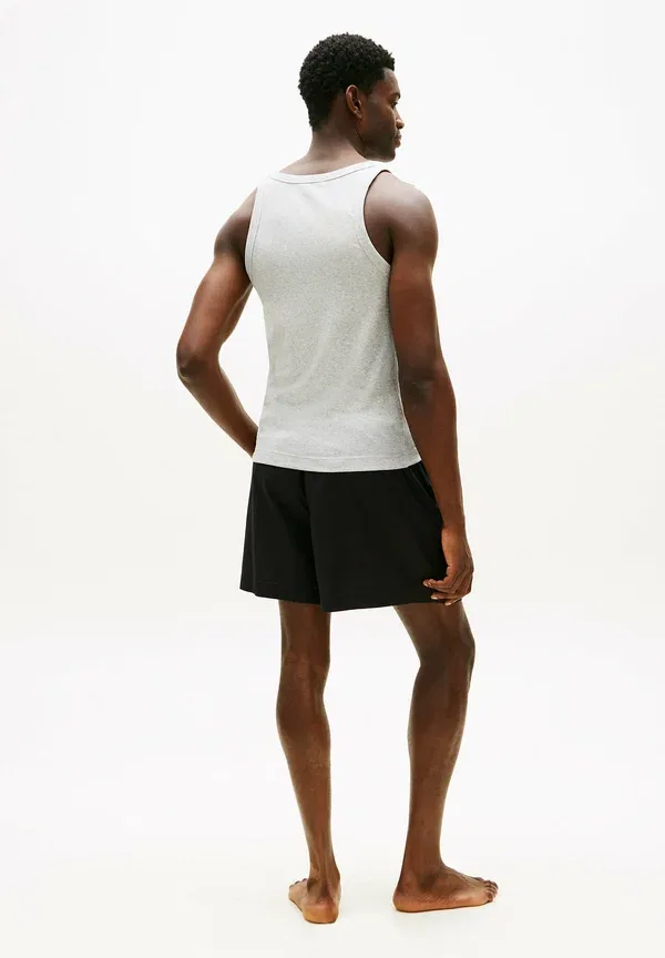 Комплект пижамы из хлопка Original tank and set Tommy Hilfiger Light Grey, Heather Black, черный/светло-серый — фото 2