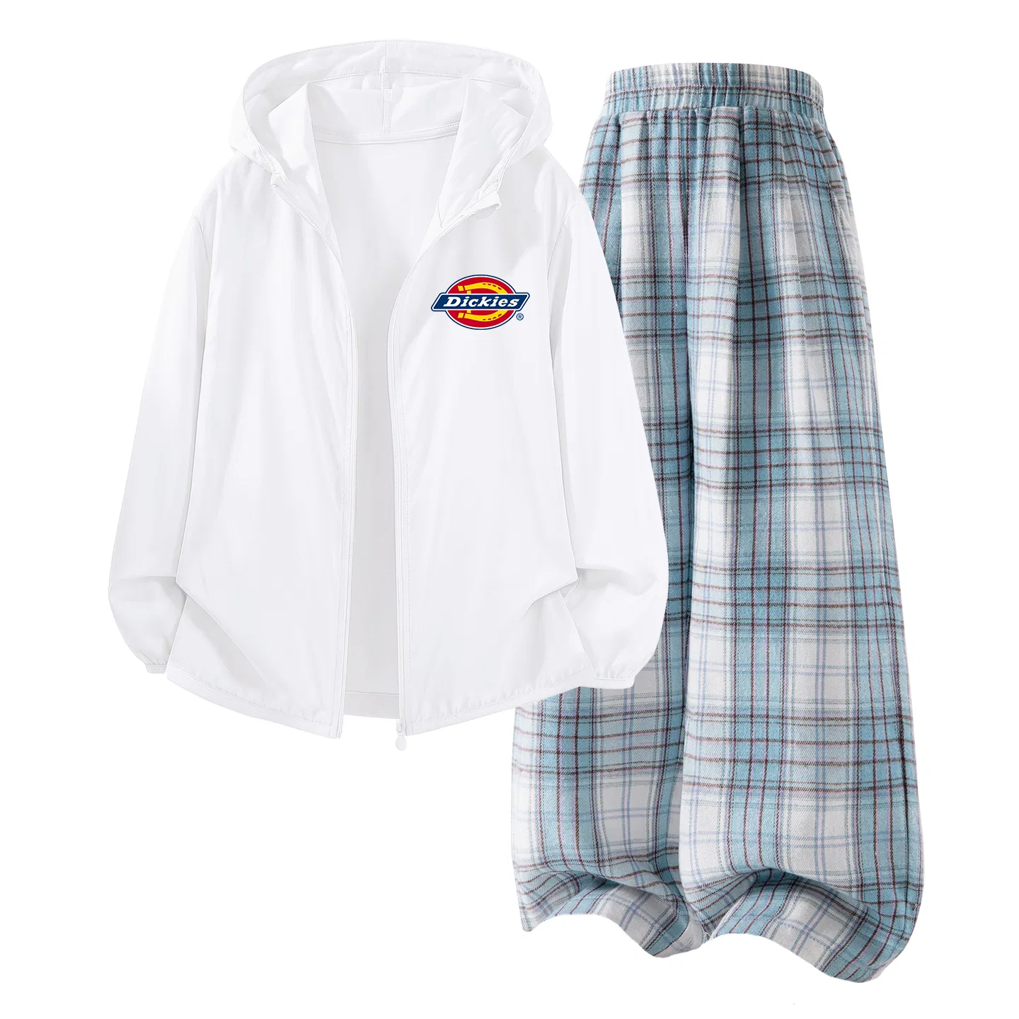 Детский комплект из 2 предметов с защитой UPF50+ Dickies, White Cloud Blue