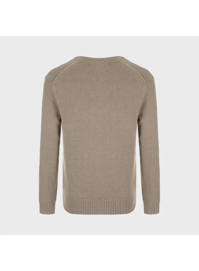 Кардиган с V-образным вырезом Zara, светло-ореховый — фото 3