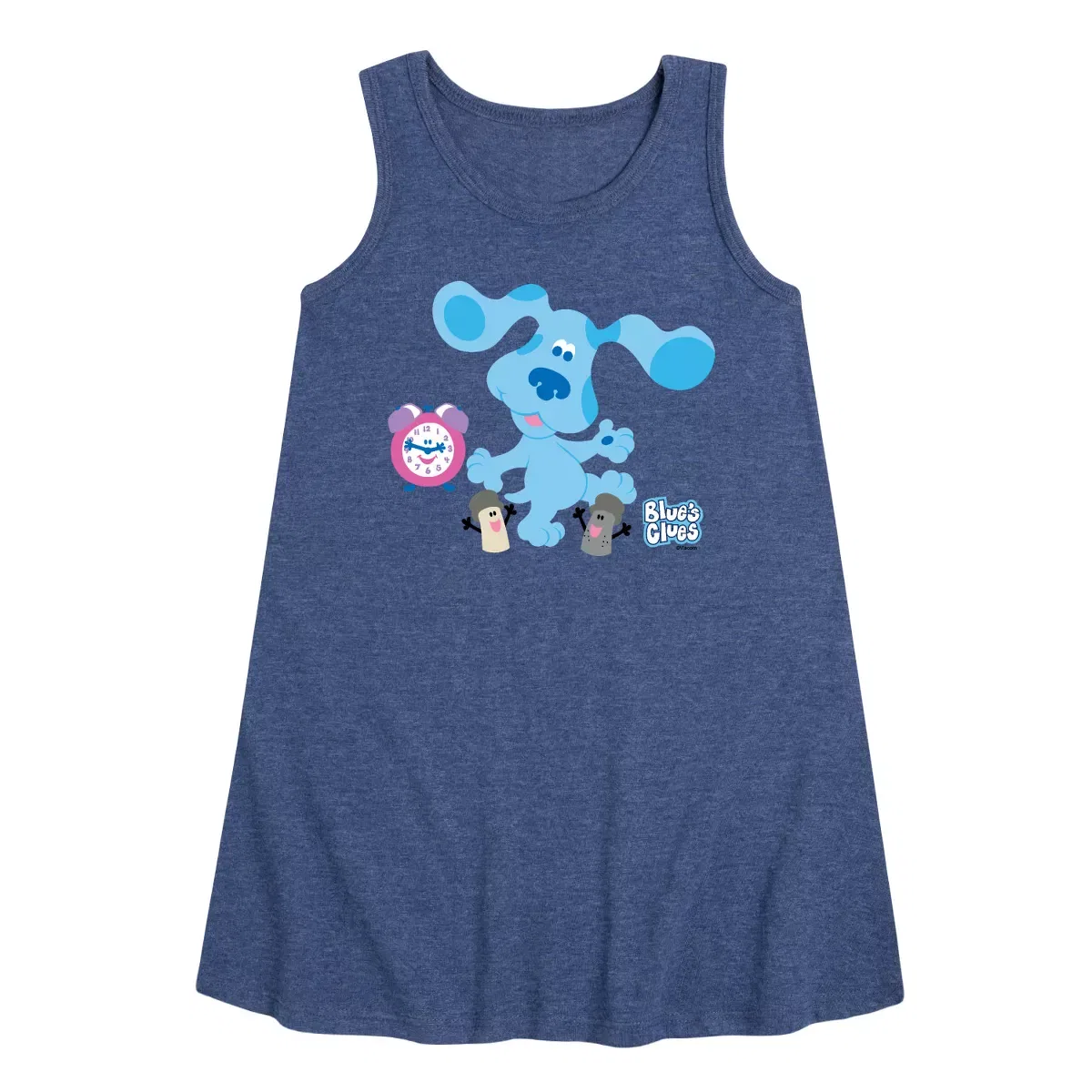 Детское платье-трапеция без рукавов Blue Clues Crew Blue's Clues & You!, Heather Navy