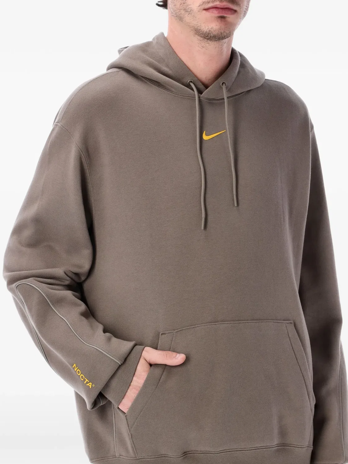 Толстовка с капюшоном и карманом Nike, коричневый — фото 2