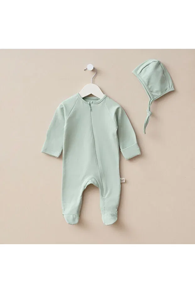 Детский комбинезон на молнии хлопковый Maternity Minimus, Green