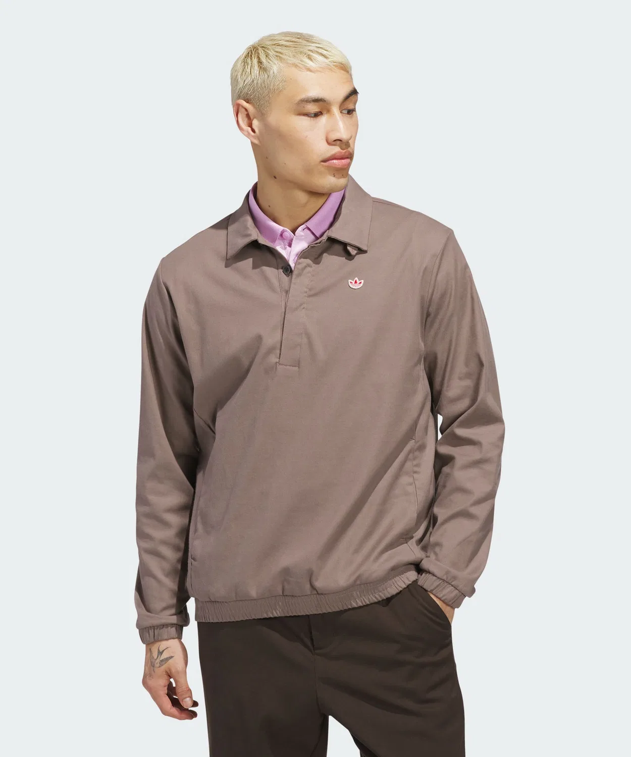 Мужской свитшот с длинным рукавомAdidas Golf, Brown