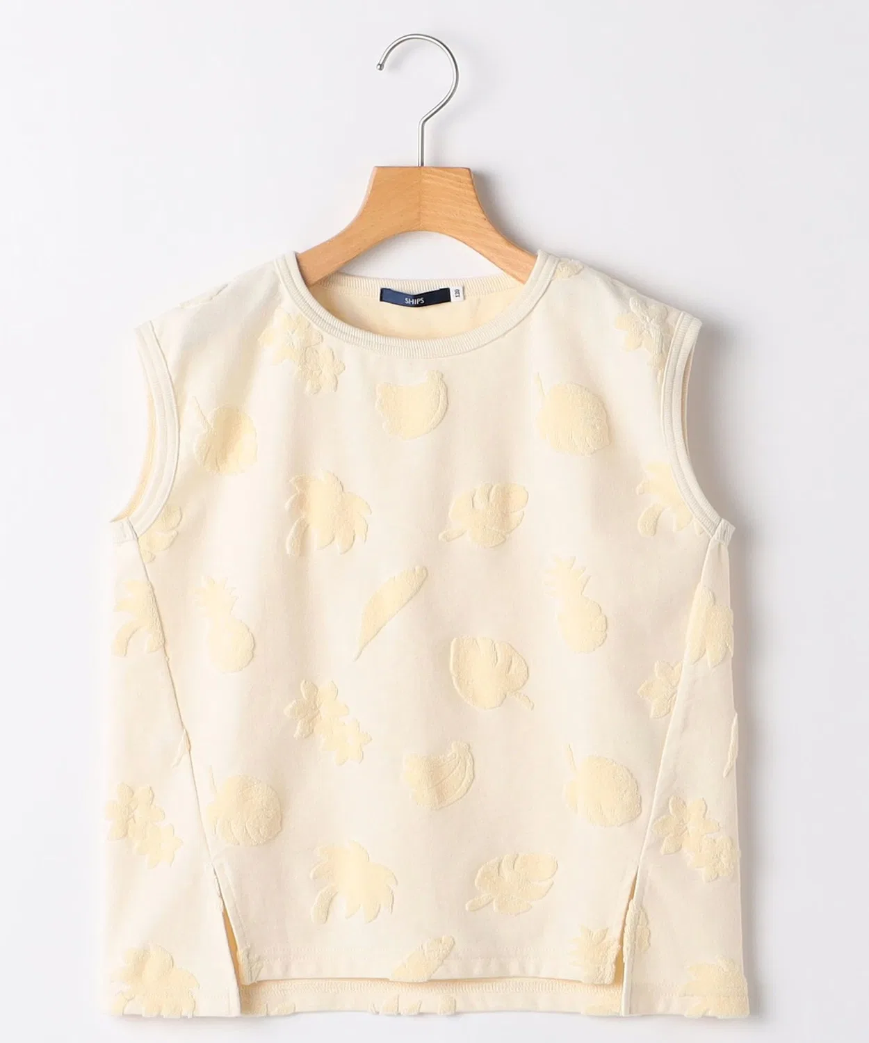 Детский топ без рукавов с жаккардовым узором SHIPS, Off White