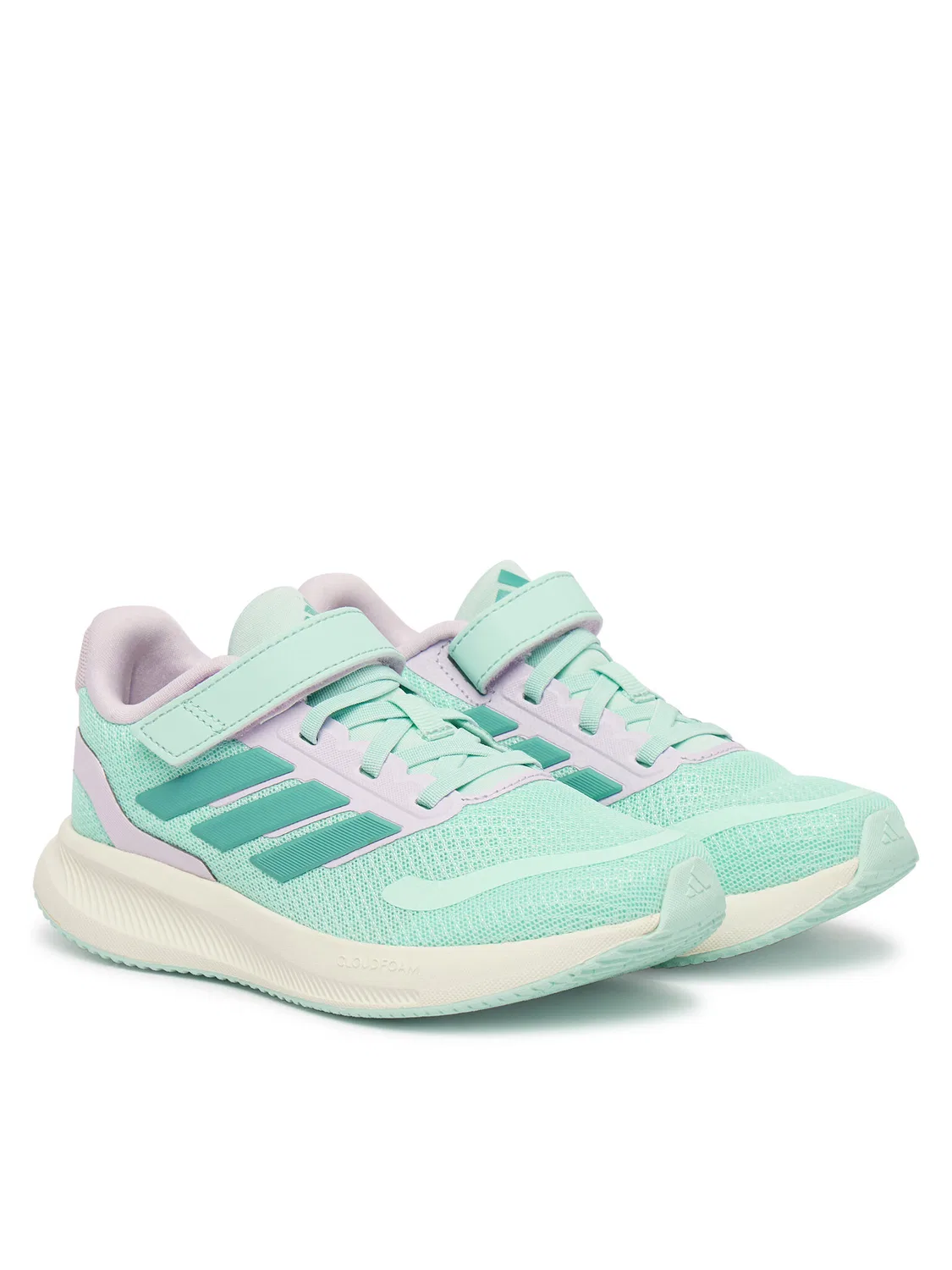 Кроссовки для девочки Runfalcon Adidas, зеленый — фото 2