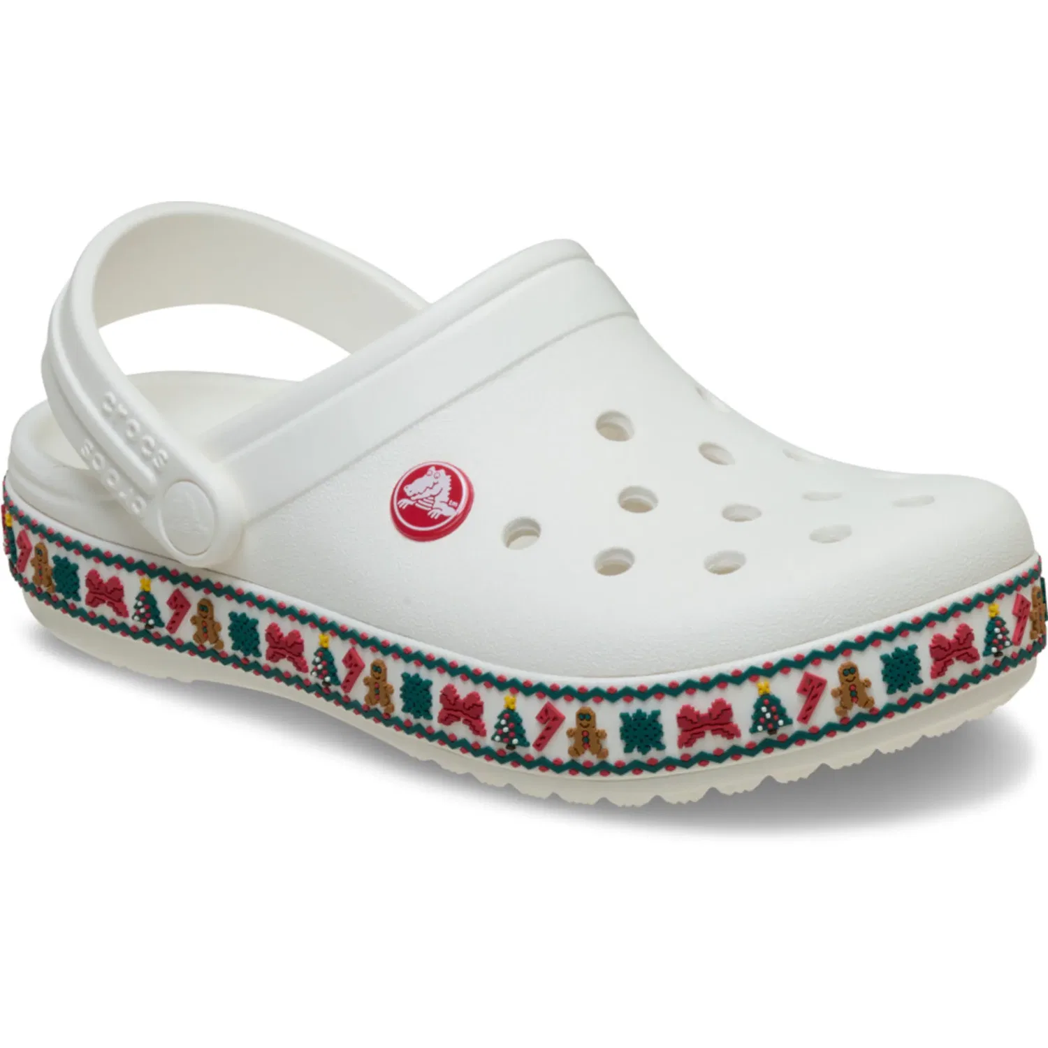 Детские сандалии с ремешком на пятке Crocs, White