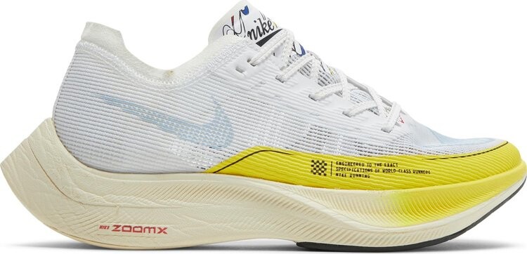 

Кроссовки Nike Wmns ZoomX Vaporfly NEXT% 2 'White Yellow Strike', белый