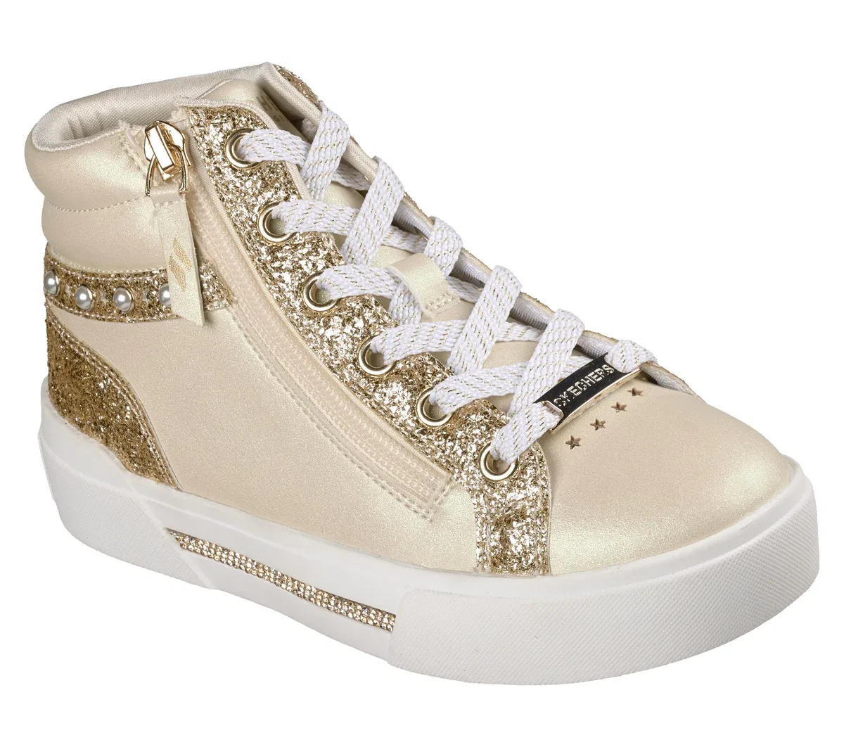 Детские кроссовки Aura LX Skechers, натуральный/золотой — фото 4