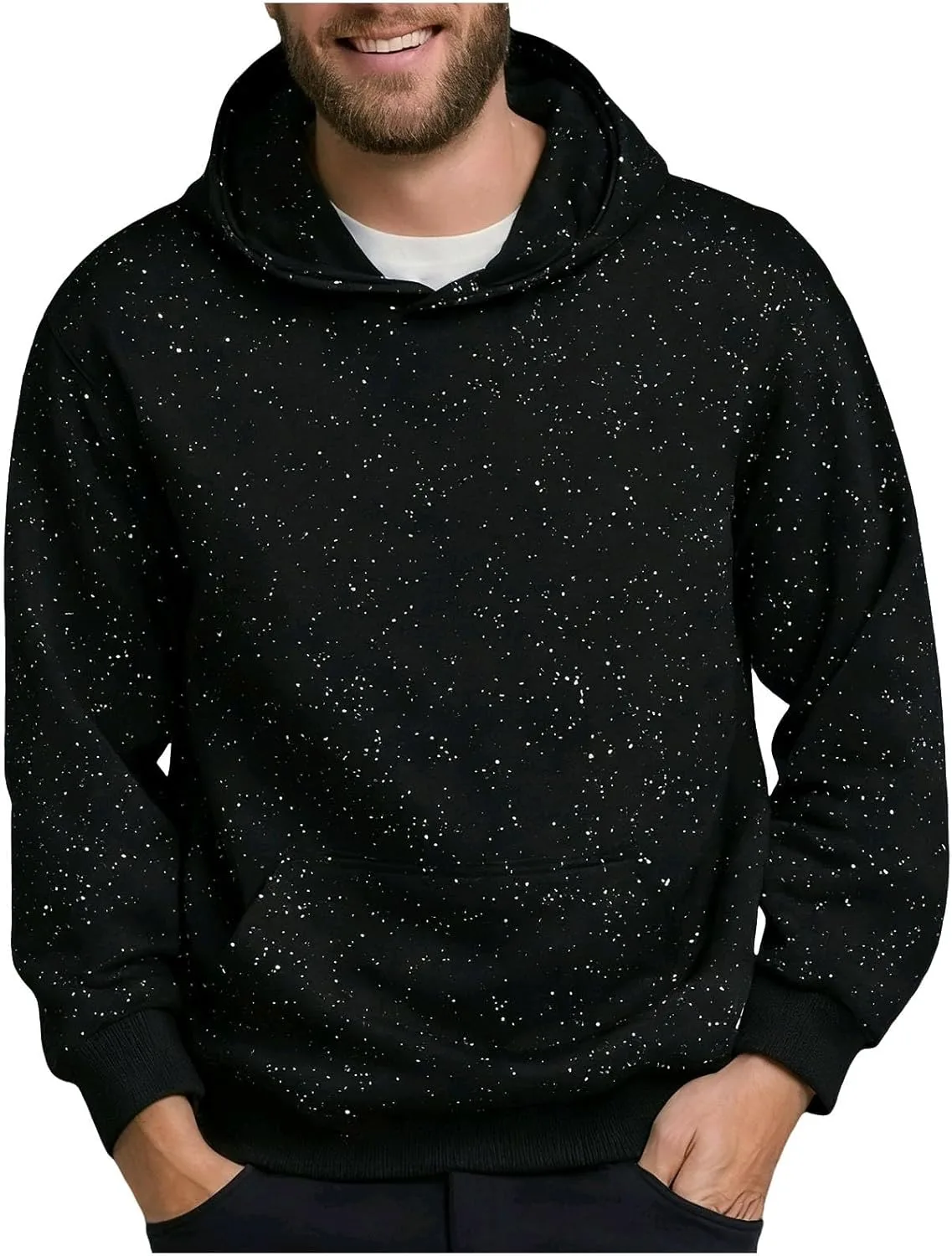 

Мужская худи с пайетками Casual Long Sleeve