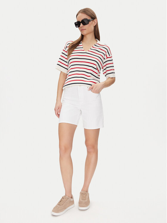 Свитер обычного кроя Mini Stp Co Open Polo Ss Swt WW0WW45400 Tommy Hilfiger, мультиколор — фото 2
