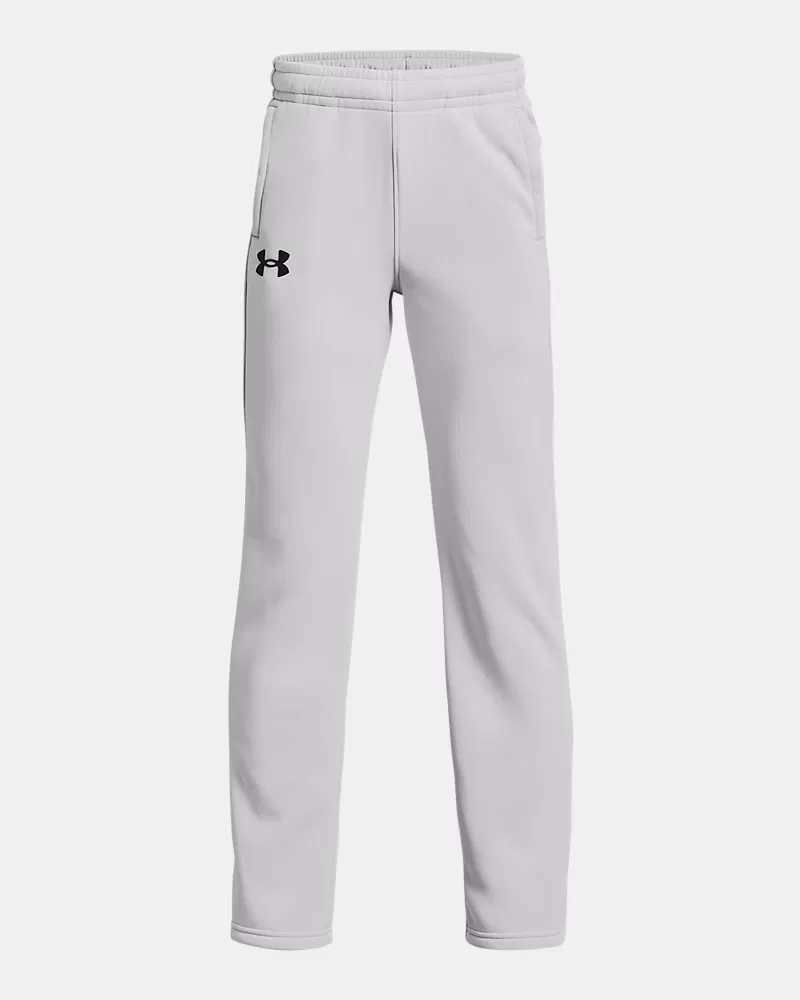 Штаны детские 66 см на флисовой подкладке Armour Fleece UnderArmour, Halo Gray/Black