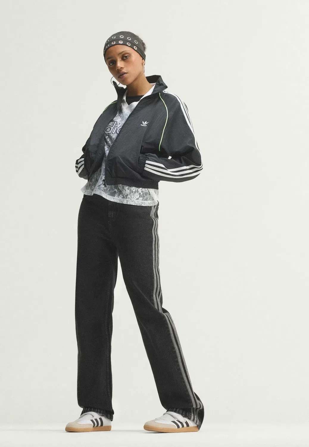 Джинсы Firebird со средней посадкой и прямым кроем - прямые джинсы Adidas Originals, True Black Denim — фото 2