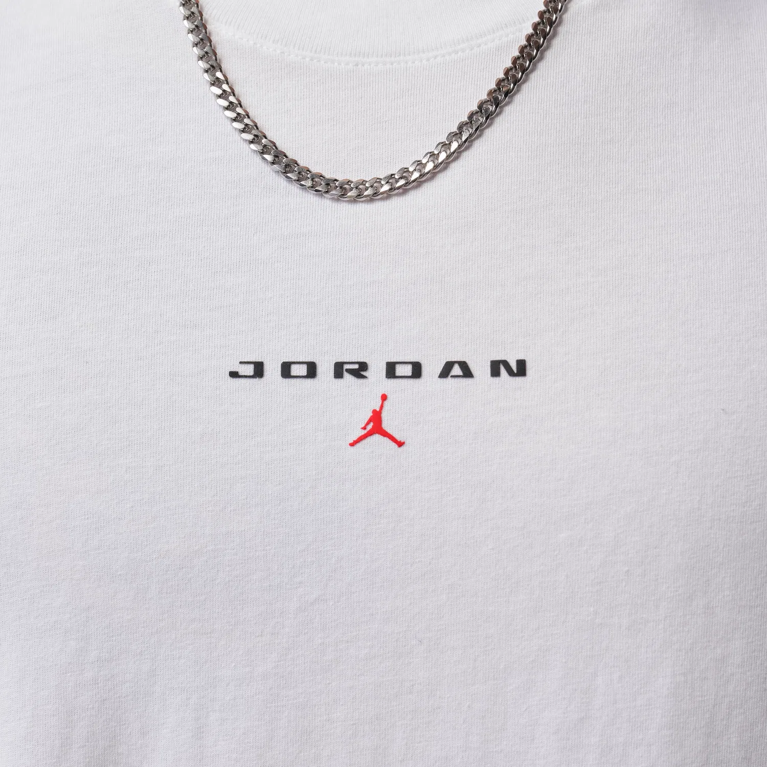 Мужская футболка оверсайз с принтом Jordan Flight Essentials Oversized Patch, белый — фото 4