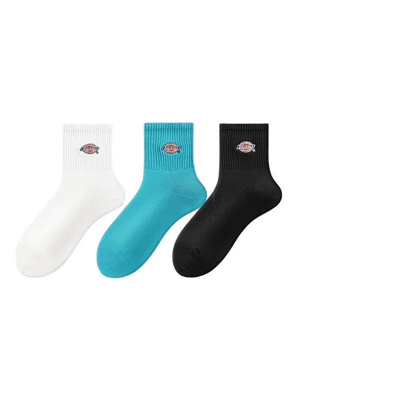 Детские носки с длинным голенищем, комплект из 3 пар, Dickies, White/Black/Light Blue