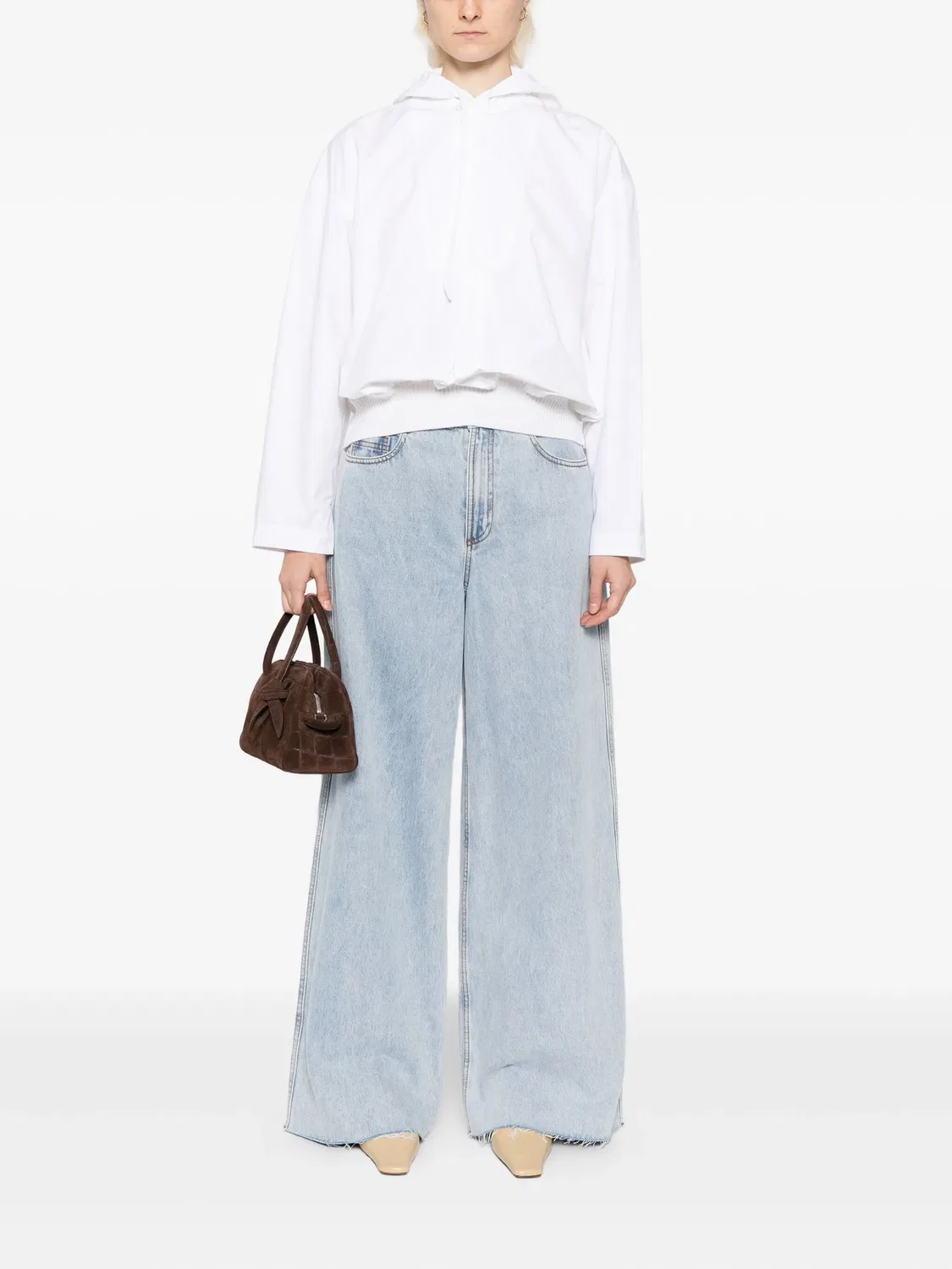 Худи Haut Trapeze Белое Jacquemus, белый — фото 4
