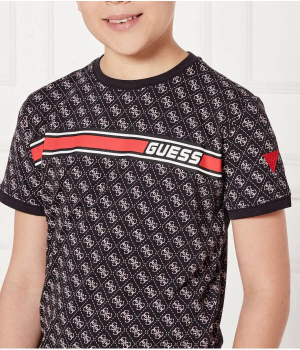 Детская футболка с круглым вырезом Guess Active, черный — фото 4