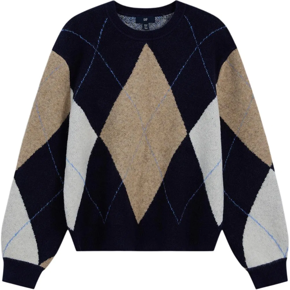 Женский свитер с круглым вырезом Marine Blue GAP