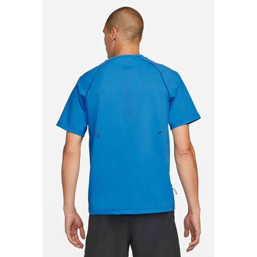 Футболка спортивная с коротким рукавом Dri Fit Adv Nike, Синий — фото 2