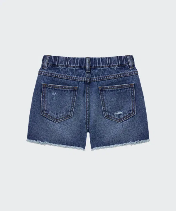 Шорты джинсовые мини, Musinsa Standard Kids, Medium Indigo — фото 4